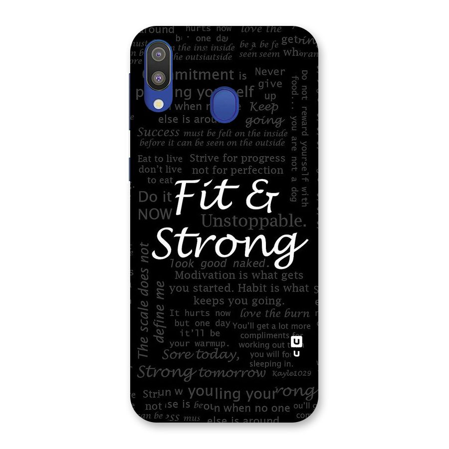 Fit And Strong Back Case for Galaxy M20