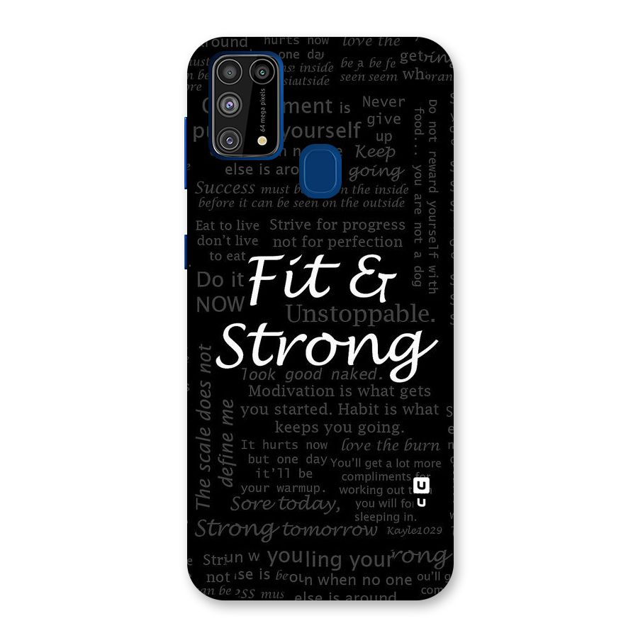 Fit And Strong Back Case for Galaxy M31