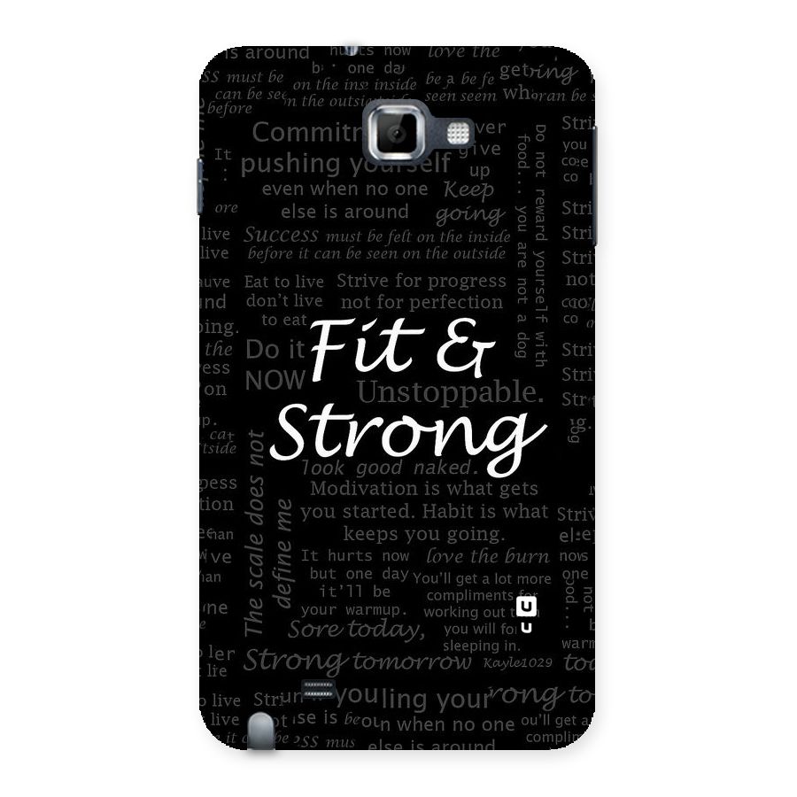Fit And Strong Back Case for Galaxy Note