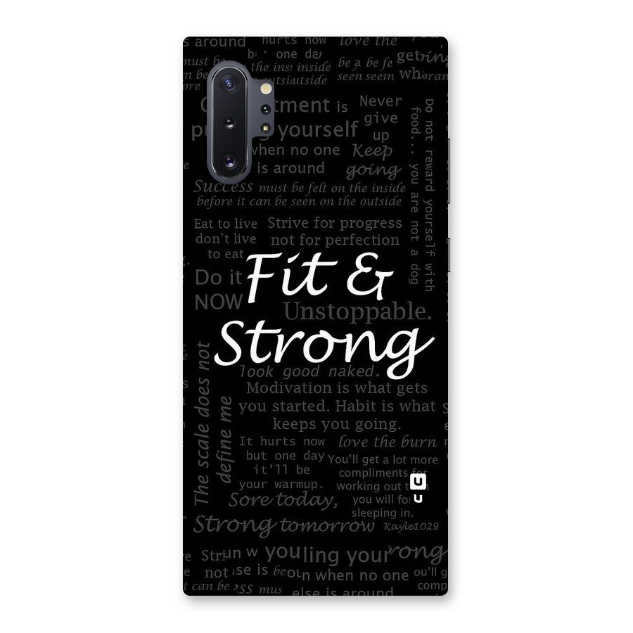 Fit And Strong Back Case for Galaxy Note 10 Plus