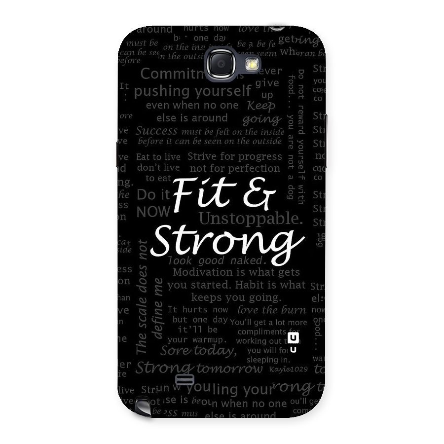 Fit And Strong Back Case for Galaxy Note 2