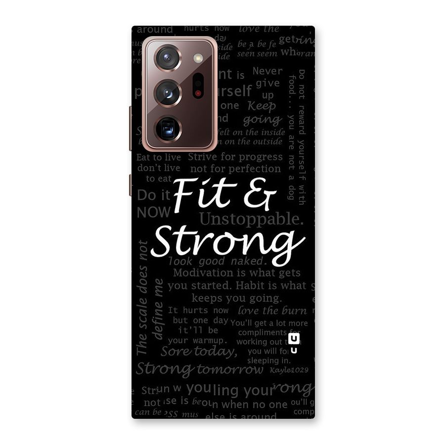 Fit And Strong Back Case for Galaxy Note 20 Ultra