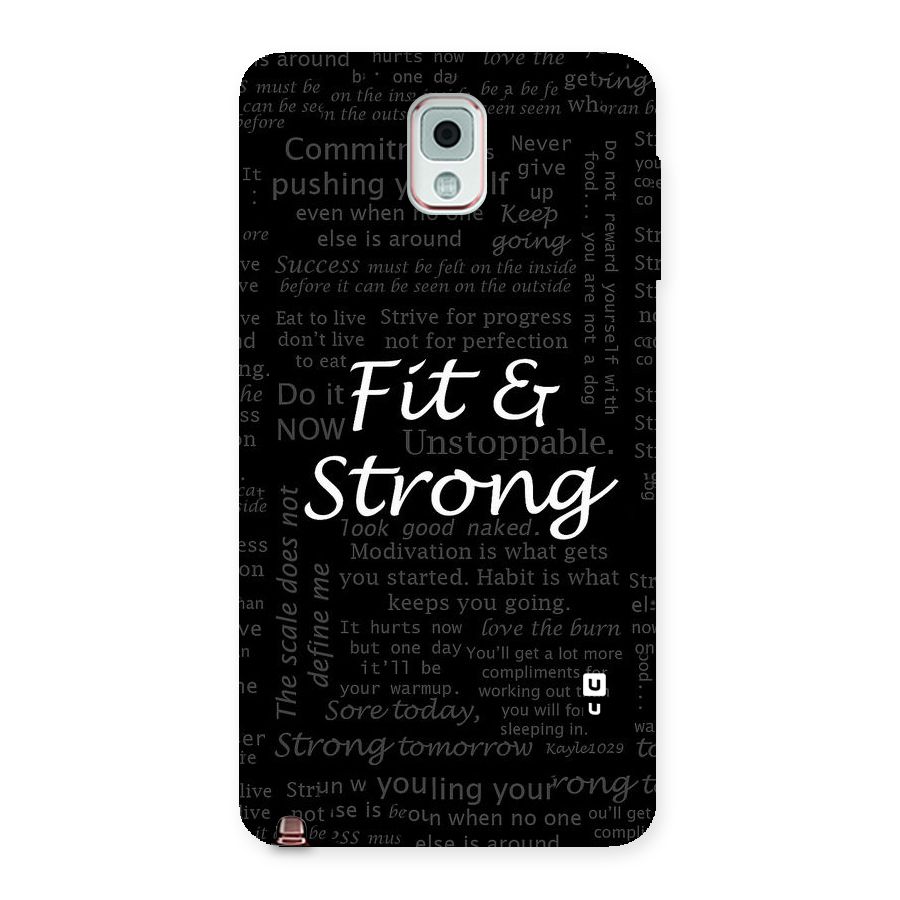 Fit And Strong Back Case for Galaxy Note 3