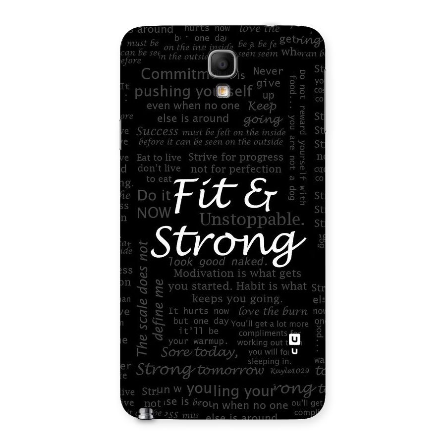Fit And Strong Back Case for Galaxy Note 3 Neo