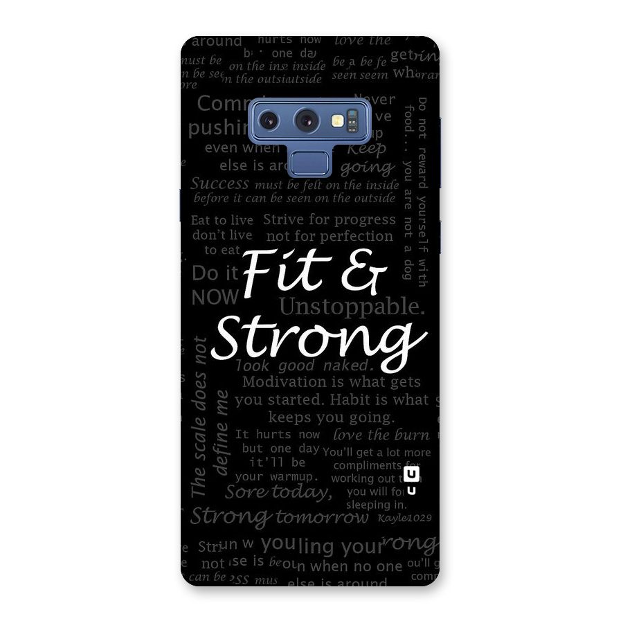 Fit And Strong Back Case for Galaxy Note 9
