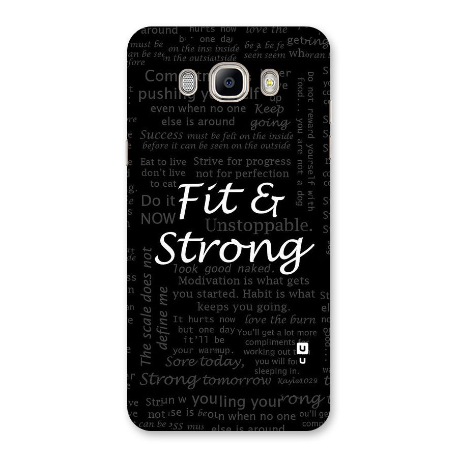 Fit And Strong Back Case for Galaxy On8