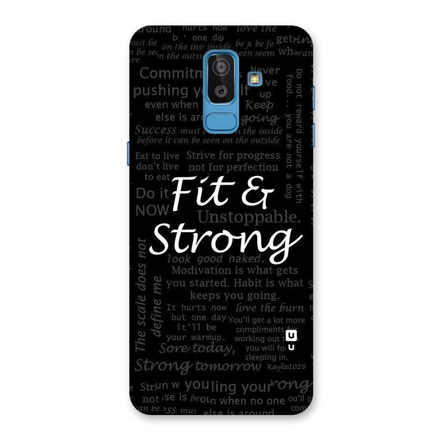 Fit And Strong Back Case for Galaxy On8 (2018)