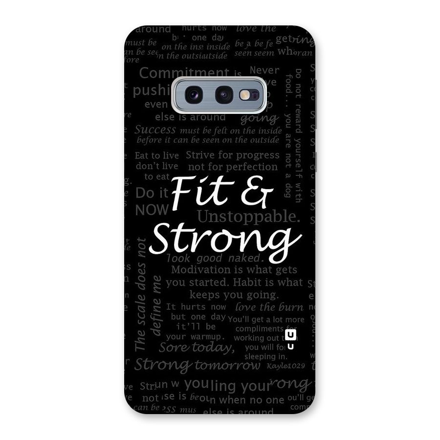 Fit And Strong Back Case for Galaxy S10e