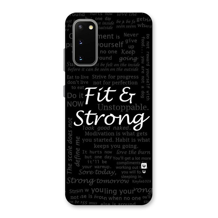 Fit And Strong Back Case for Galaxy S20