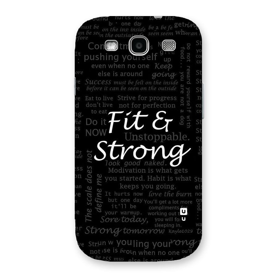 Fit And Strong Back Case for Galaxy S3