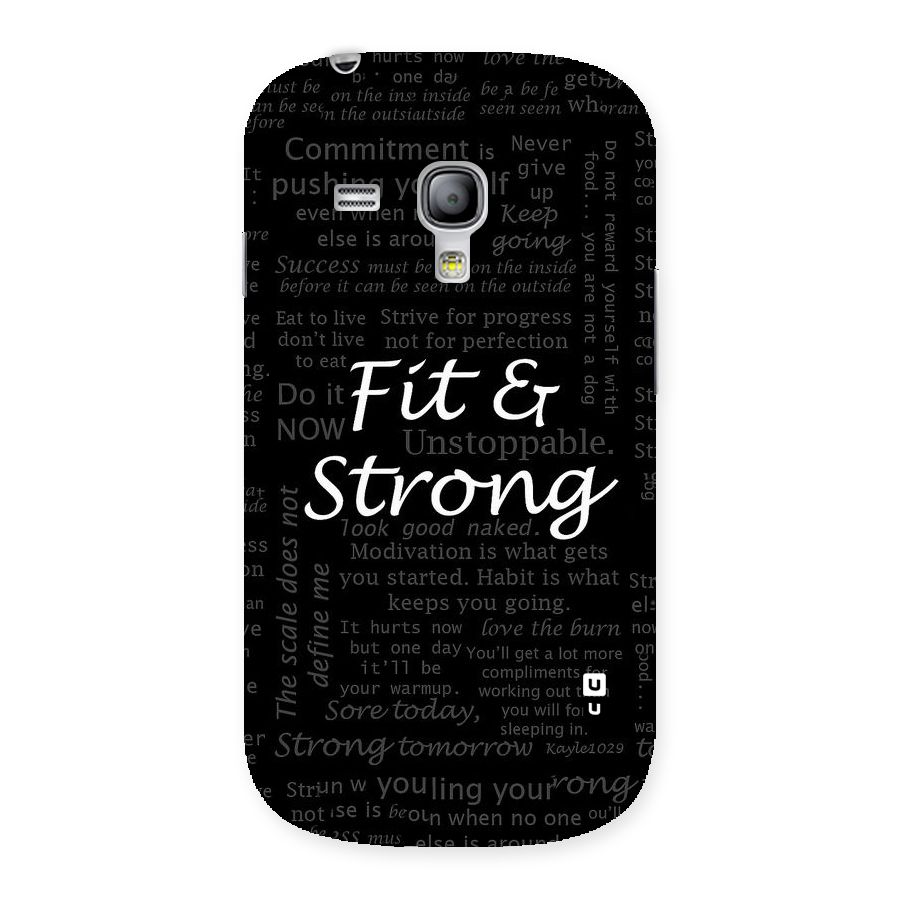 Fit And Strong Back Case for Galaxy S3 Mini