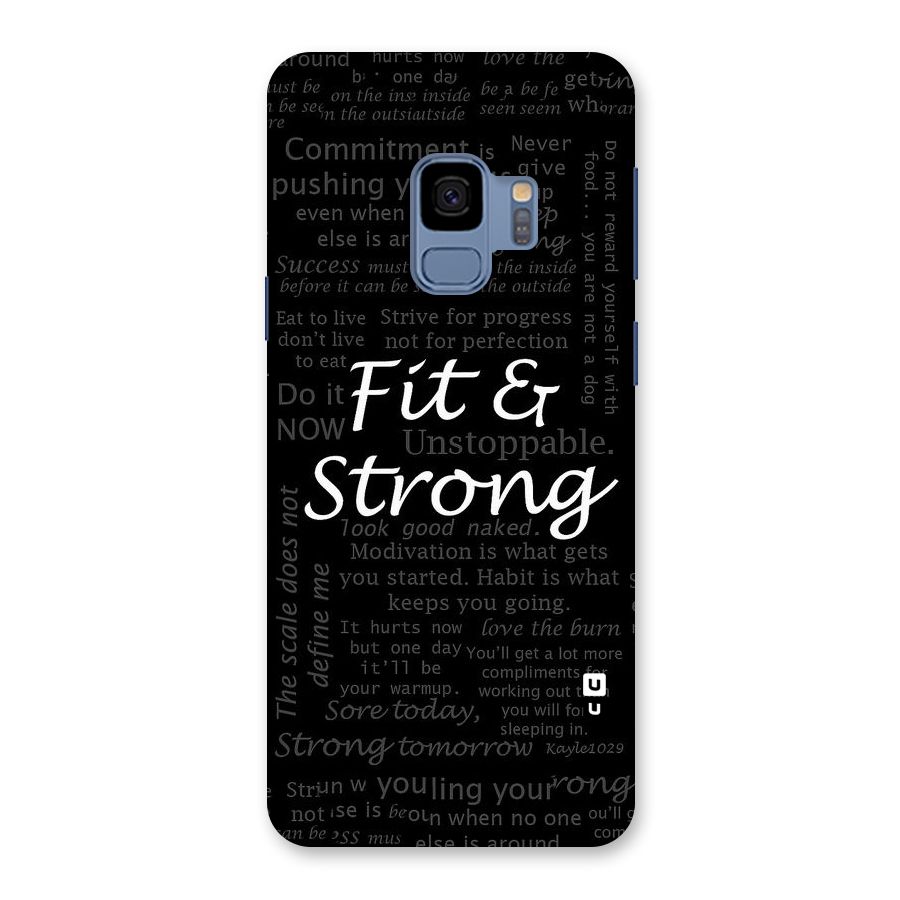 Fit And Strong Back Case for Galaxy S9