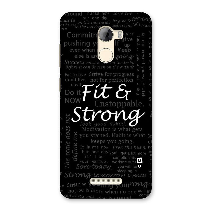 Fit And Strong Back Case for Gionee A1 LIte
