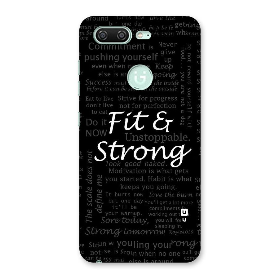 Fit And Strong Back Case for Gionee S10