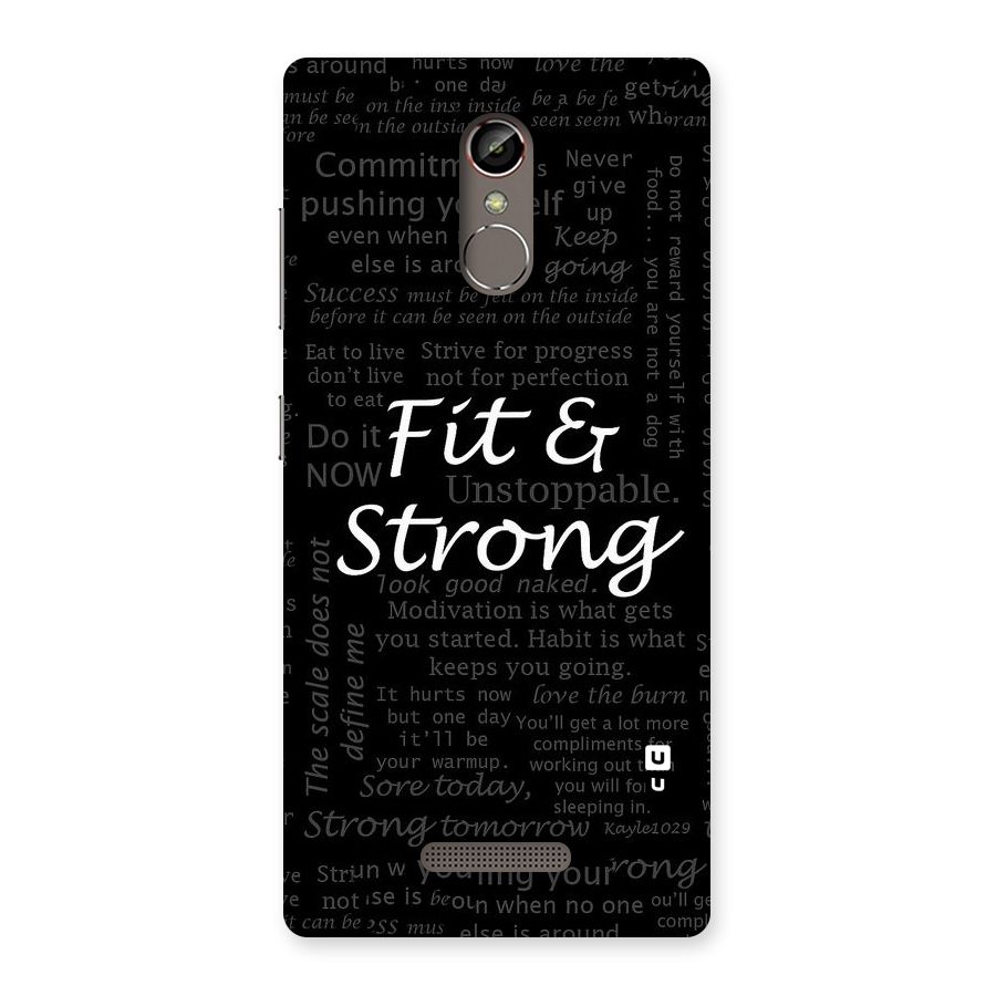 Fit And Strong Back Case for Gionee S6s