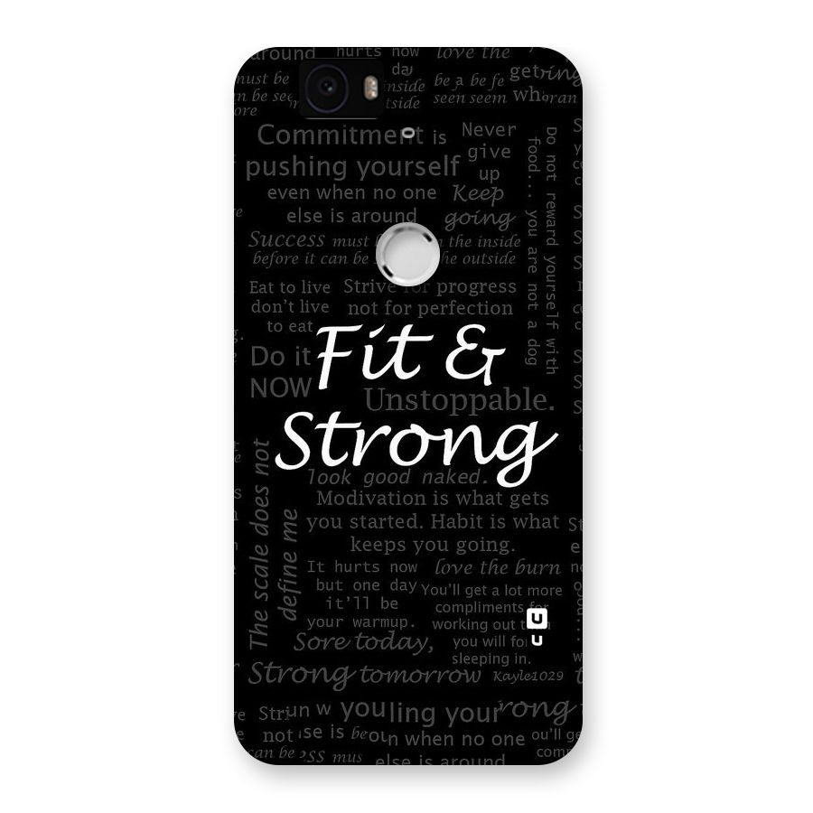 Fit And Strong Back Case for Google Nexus-6P