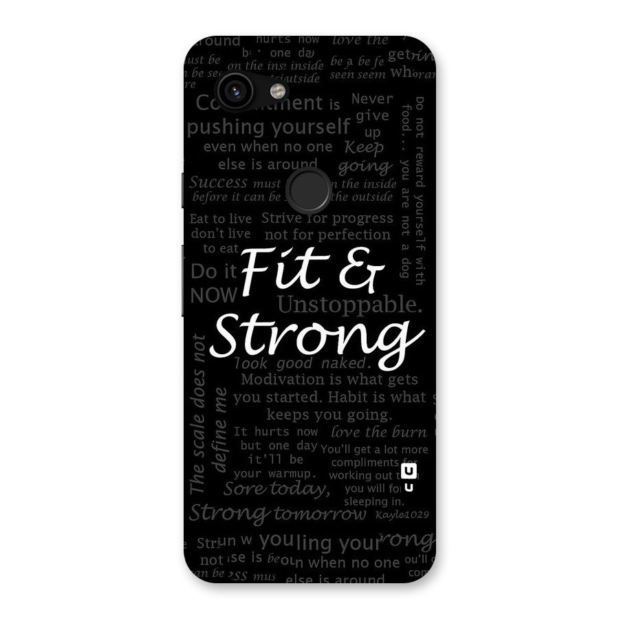 Fit And Strong Back Case for Google Pixel 3a