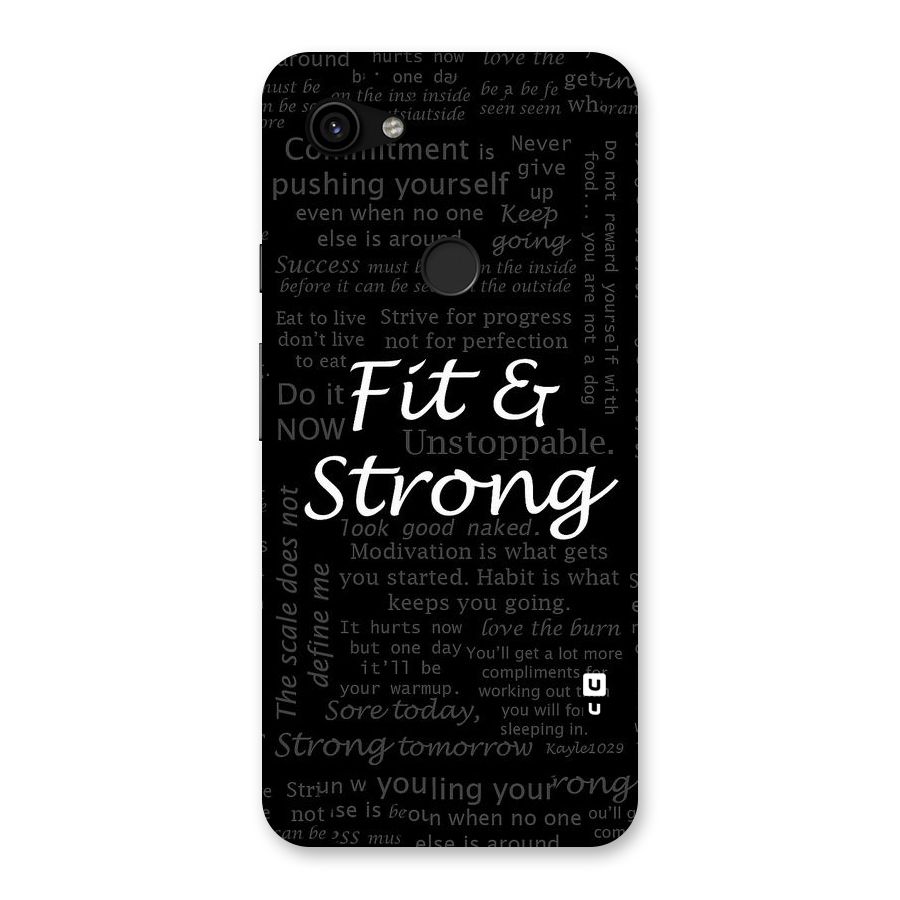 Fit And Strong Back Case for Google Pixel 3a XL