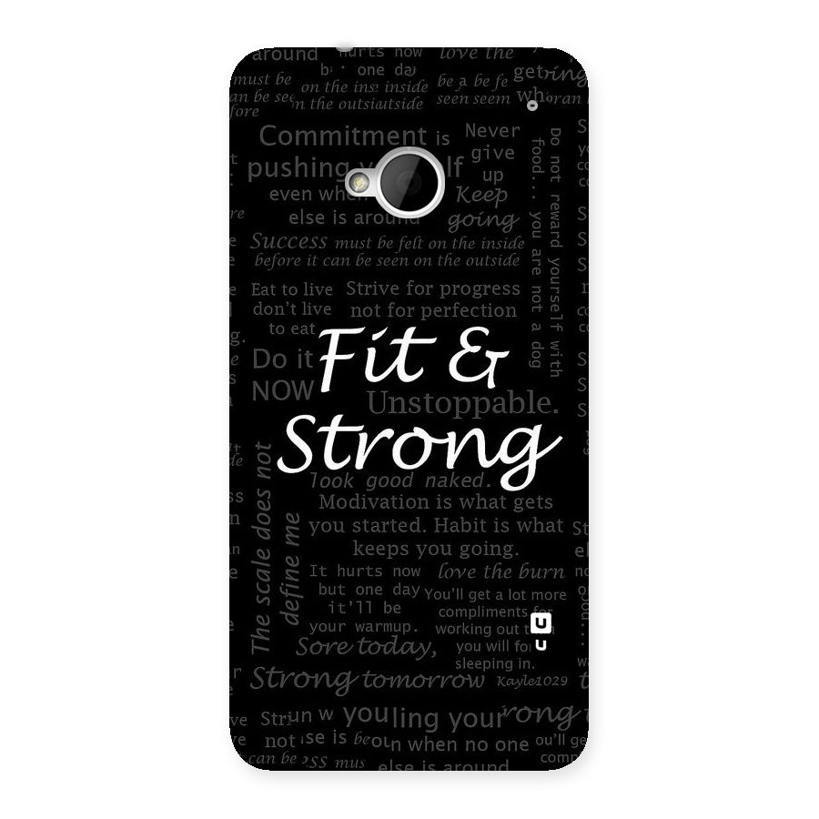 Fit And Strong Back Case for HTC One M7