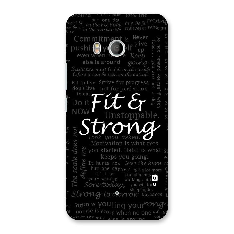 Fit And Strong Back Case for HTC U11