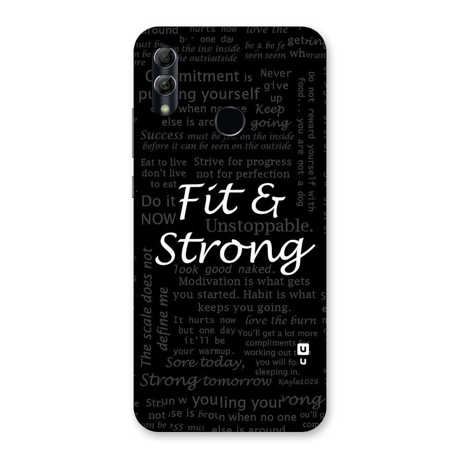 Fit And Strong Back Case for Honor 10 Lite