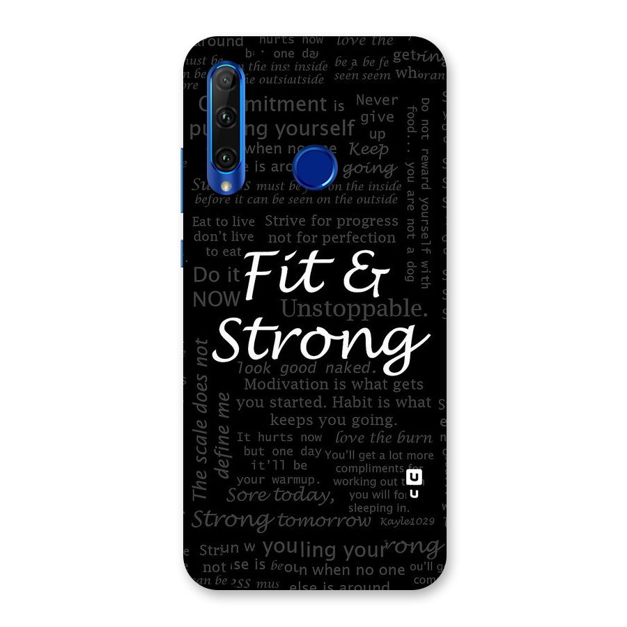 Fit And Strong Back Case for Honor 20i
