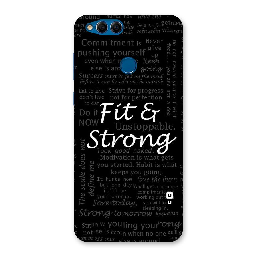 Fit And Strong Back Case for Honor 7X