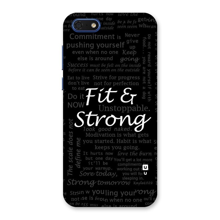 Fit And Strong Back Case for Honor 7s