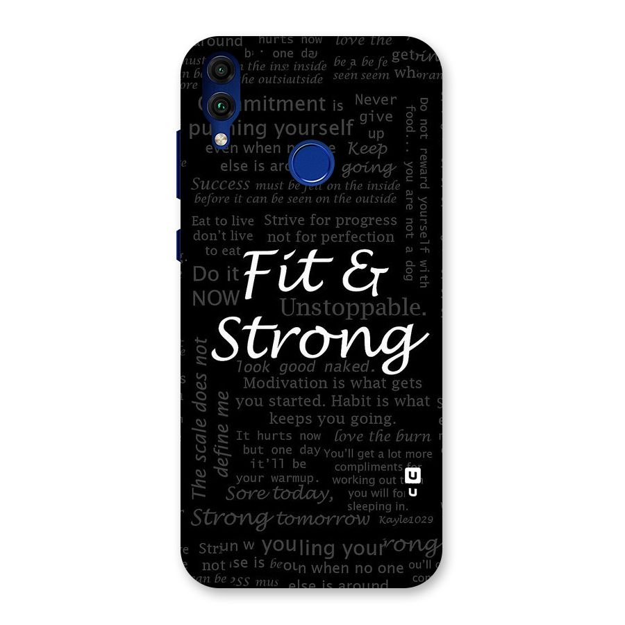 Fit And Strong Back Case for Honor 8C