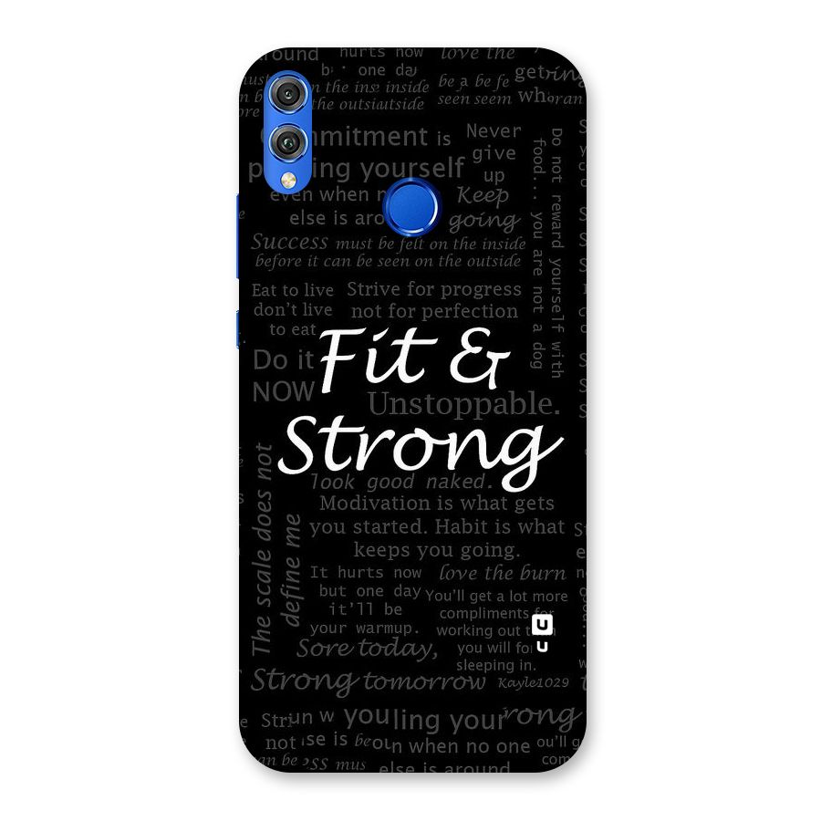 Fit And Strong Back Case for Honor 8X