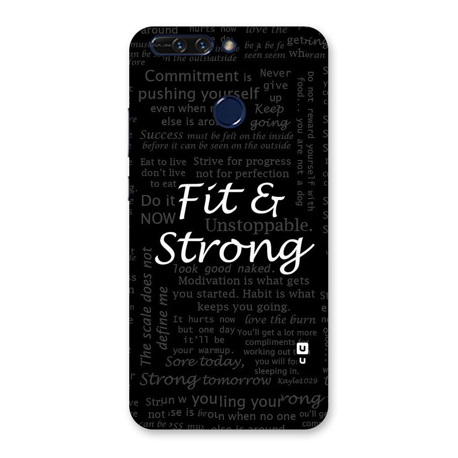 Fit And Strong Back Case for Honor 8 Pro