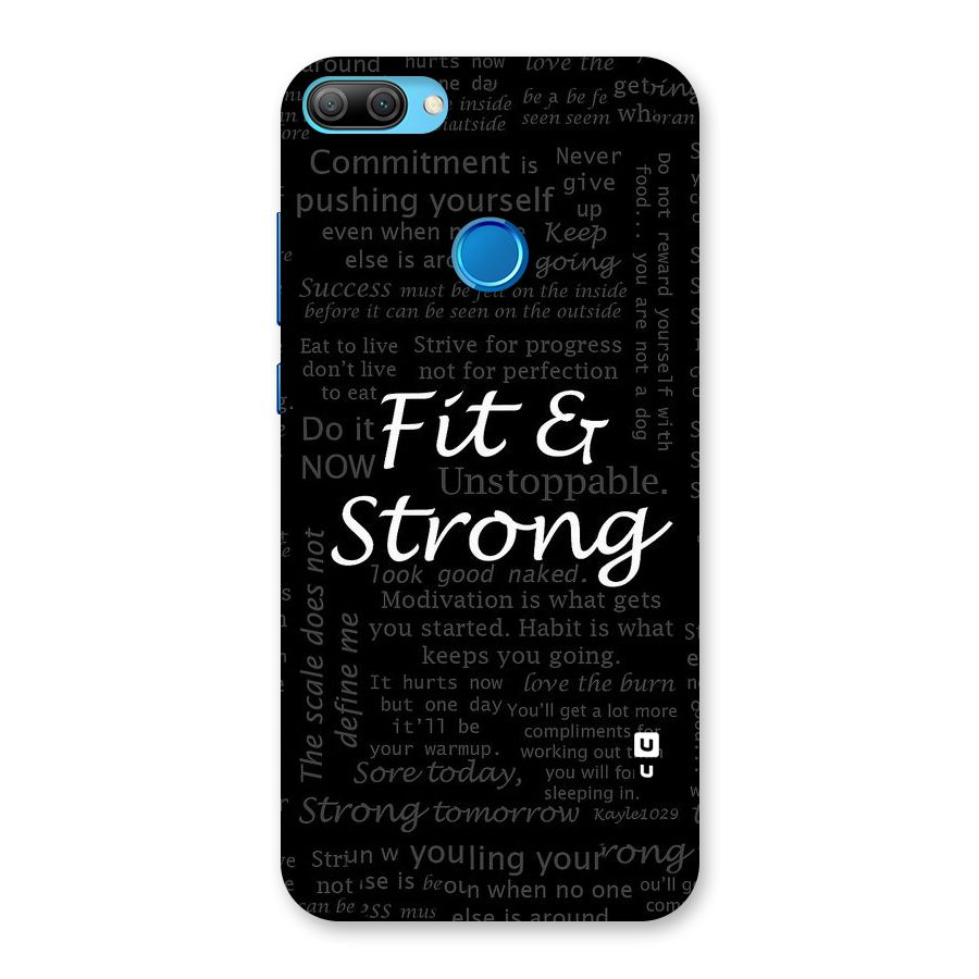 Fit And Strong Back Case for Honor 9N