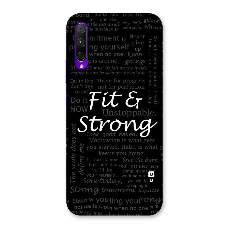 Fit And Strong Back Case for Honor 9X Pro