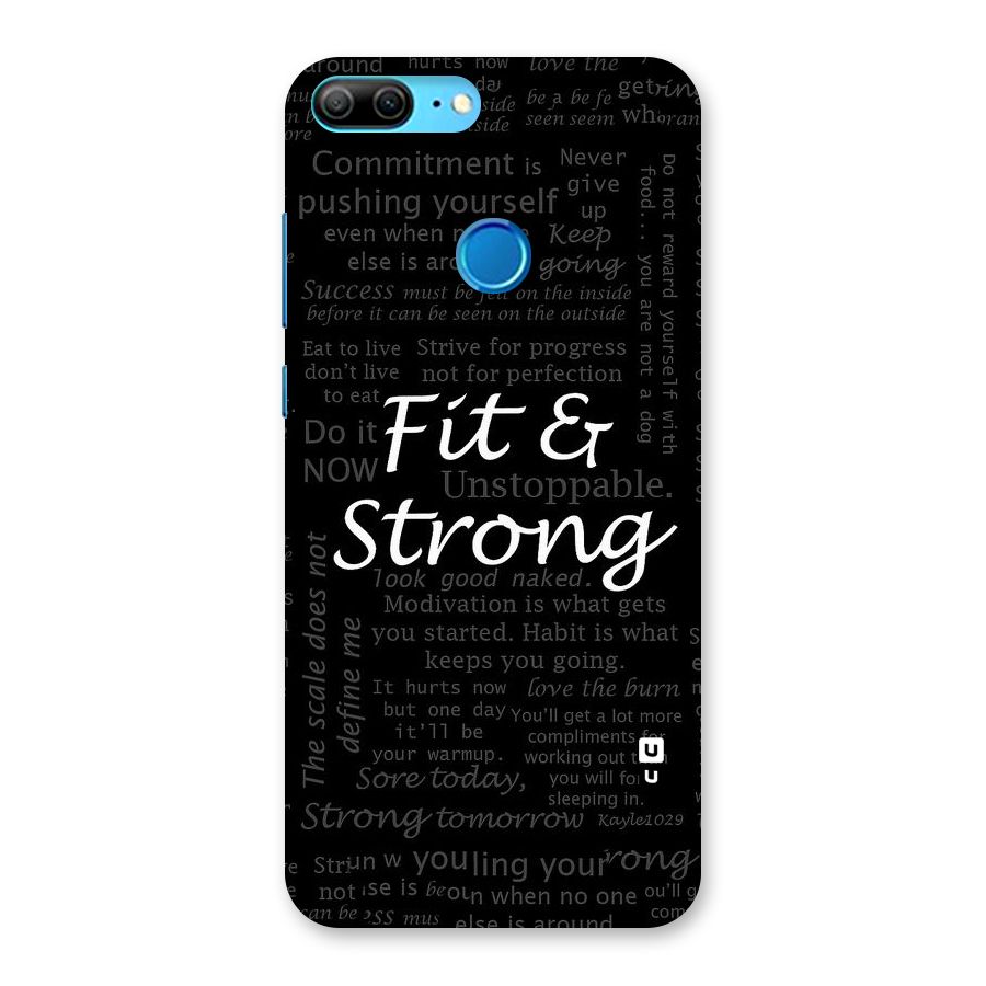 Fit And Strong Back Case for Honor 9 Lite