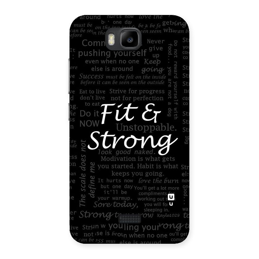 Fit And Strong Back Case for Honor Bee