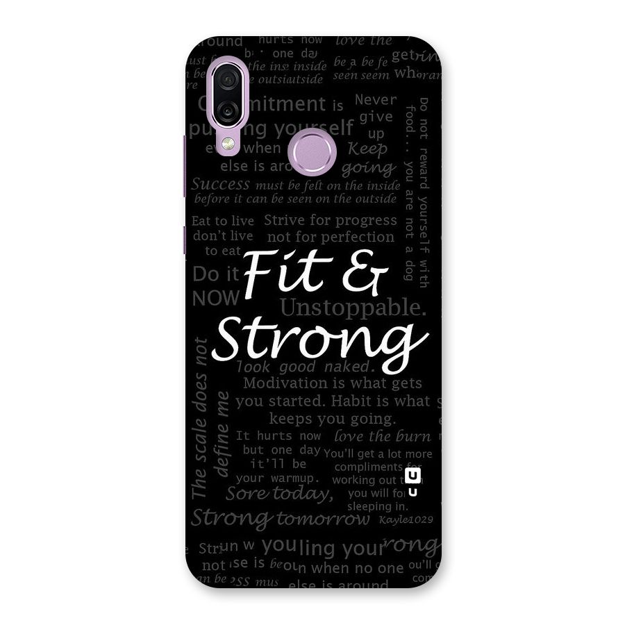 Fit And Strong Back Case for Honor Play