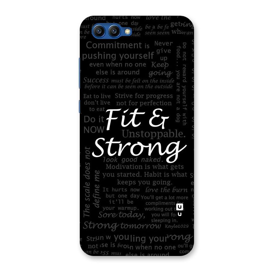 Fit And Strong Back Case for Honor View 10