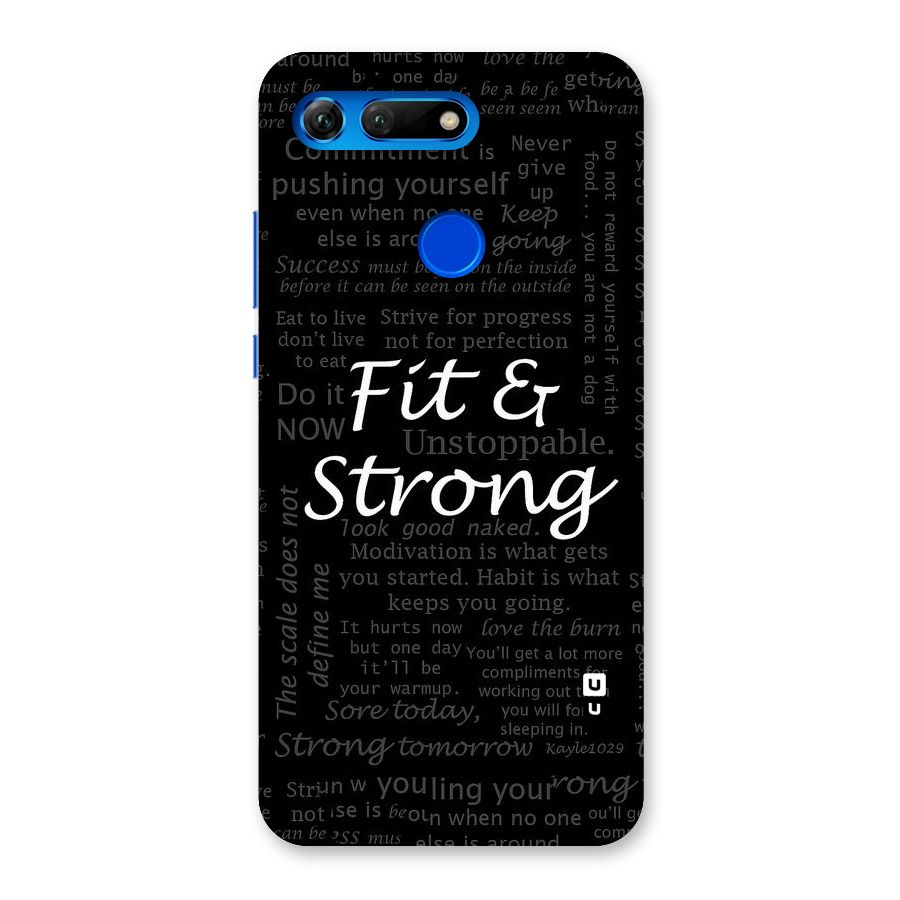 Fit And Strong Back Case for Honor View 20