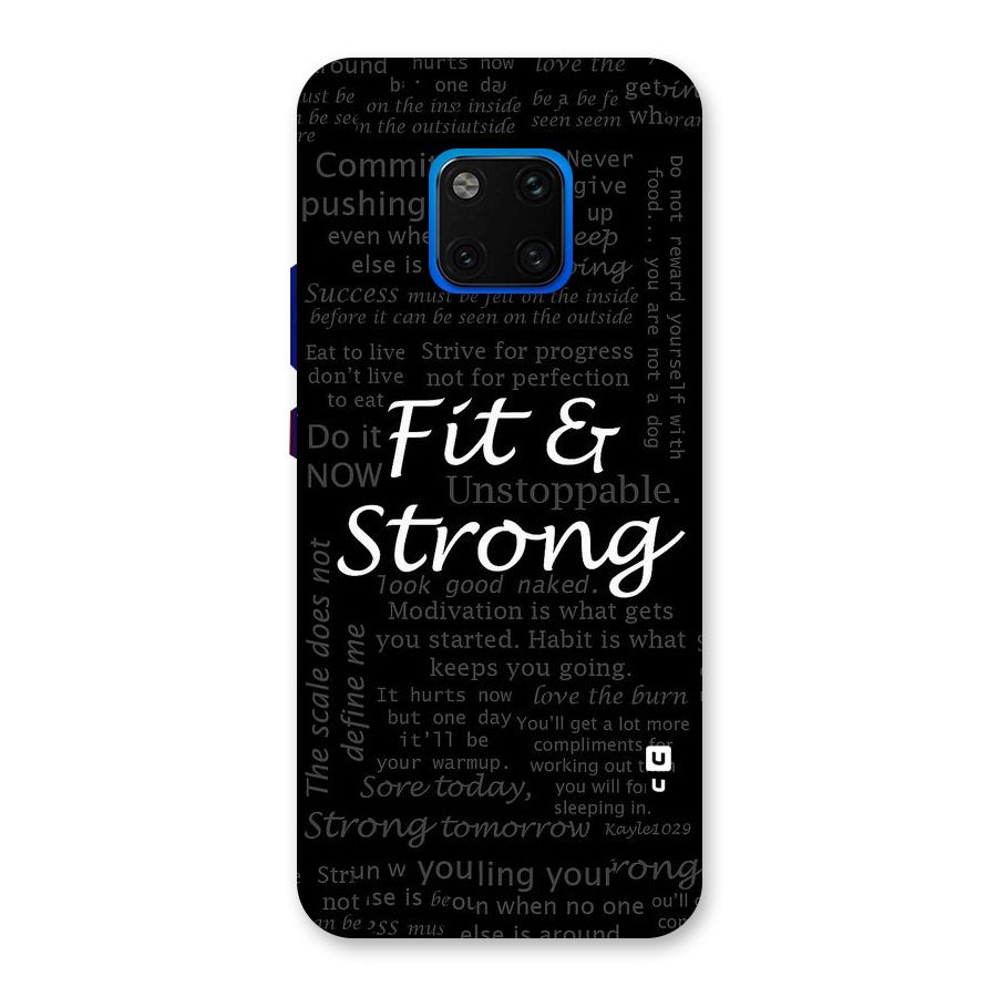 Fit And Strong Back Case for Huawei Mate 20 Pro