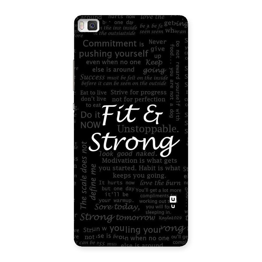 Fit And Strong Back Case for Huawei P8