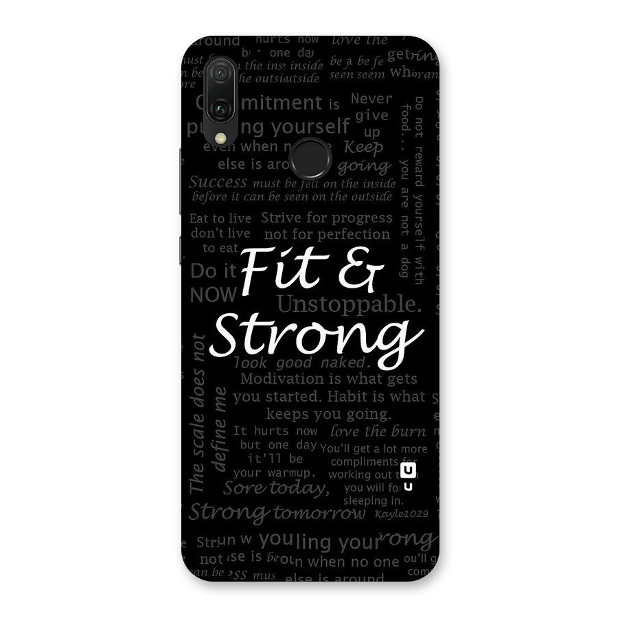 Fit And Strong Back Case for Huawei Y9 (2019)