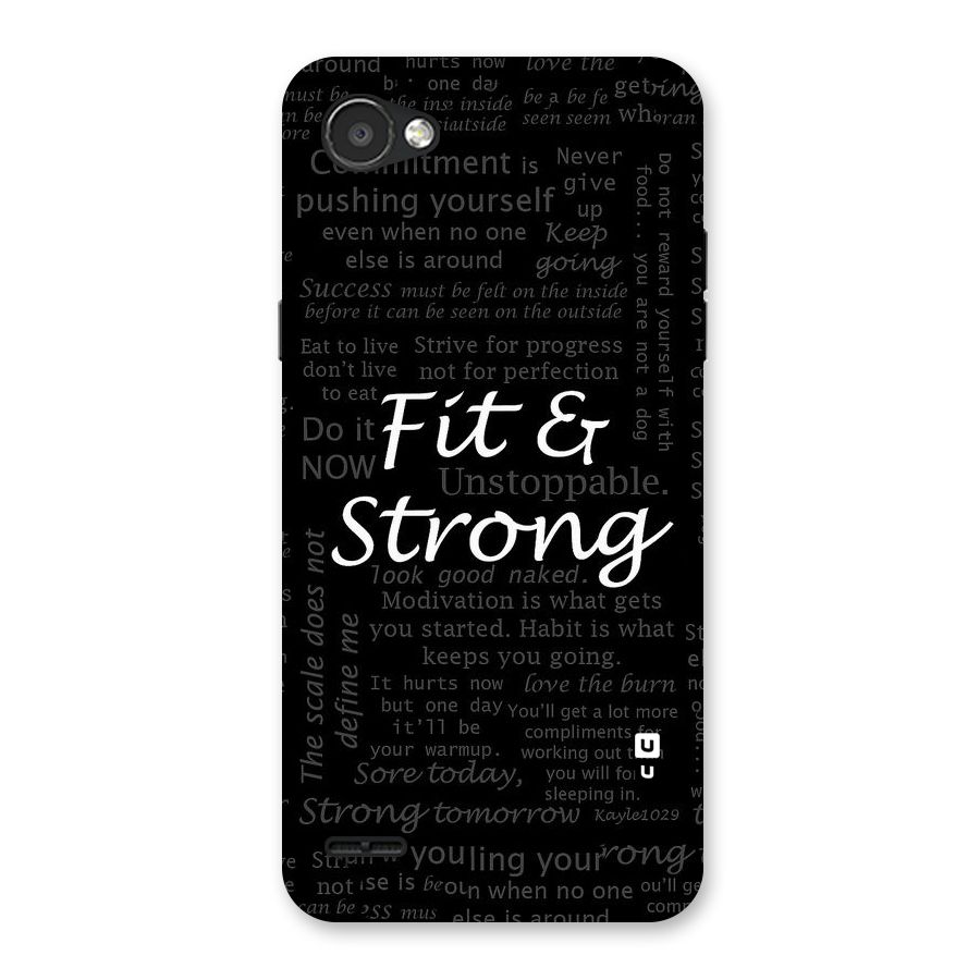 Fit And Strong Back Case for LG Q6