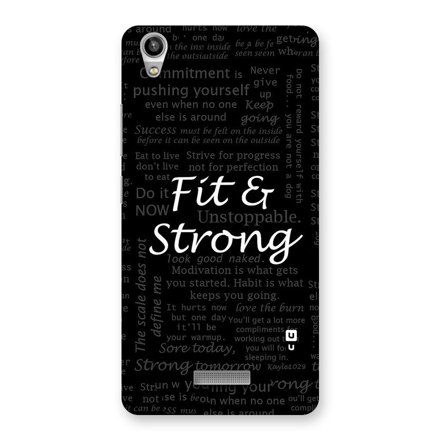 Fit And Strong Back Case for Lava-Pixel-V1