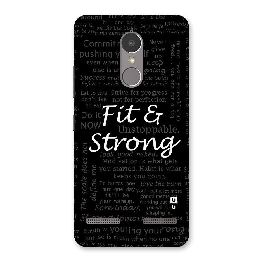 Fit And Strong Back Case for Lenovo K6