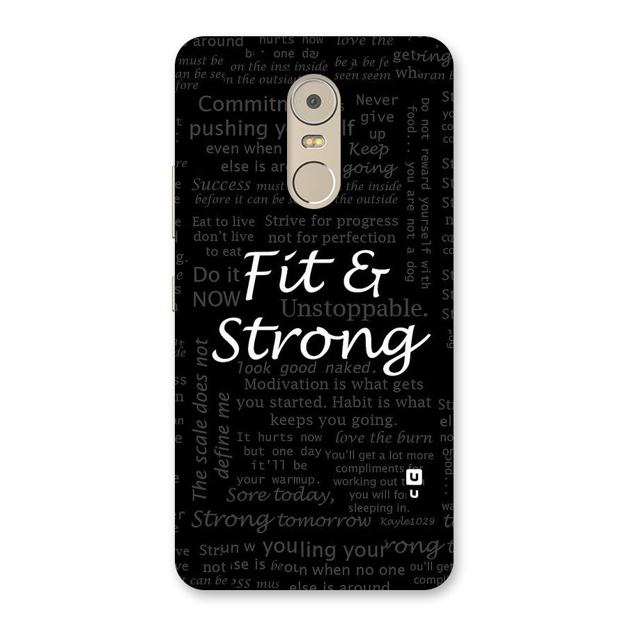 Fit And Strong Back Case for Lenovo K6 Note
