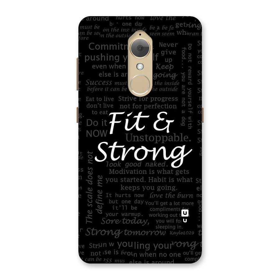 Fit And Strong Back Case for Lenovo K8