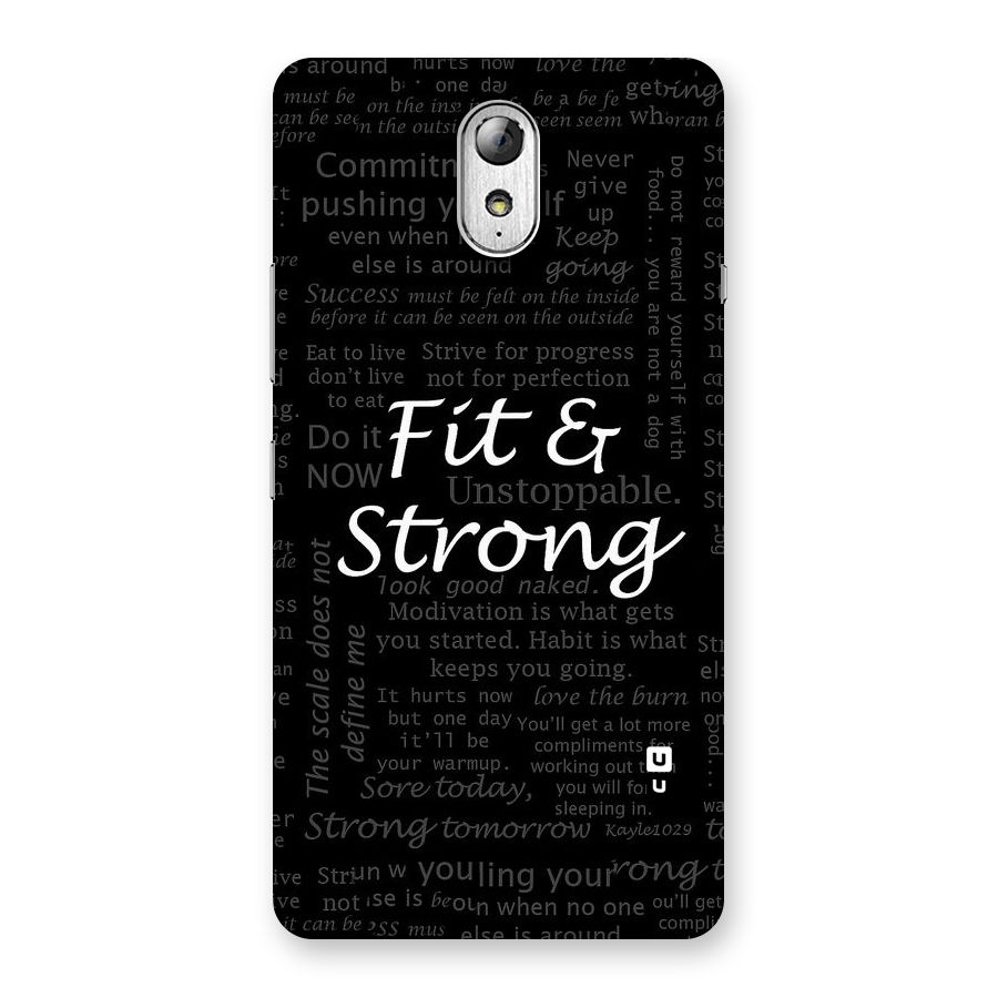 Fit And Strong Back Case for Lenovo Vibe P1M