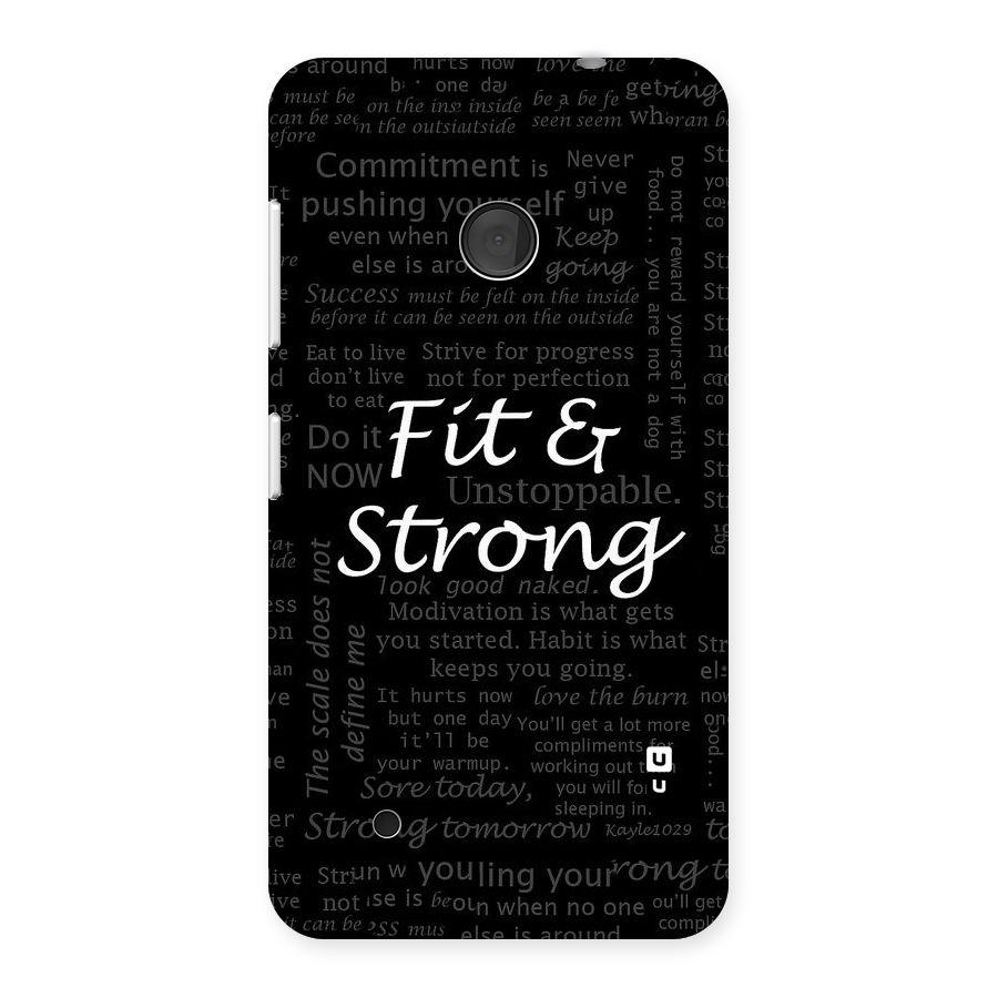 Fit And Strong Back Case for Lumia 530