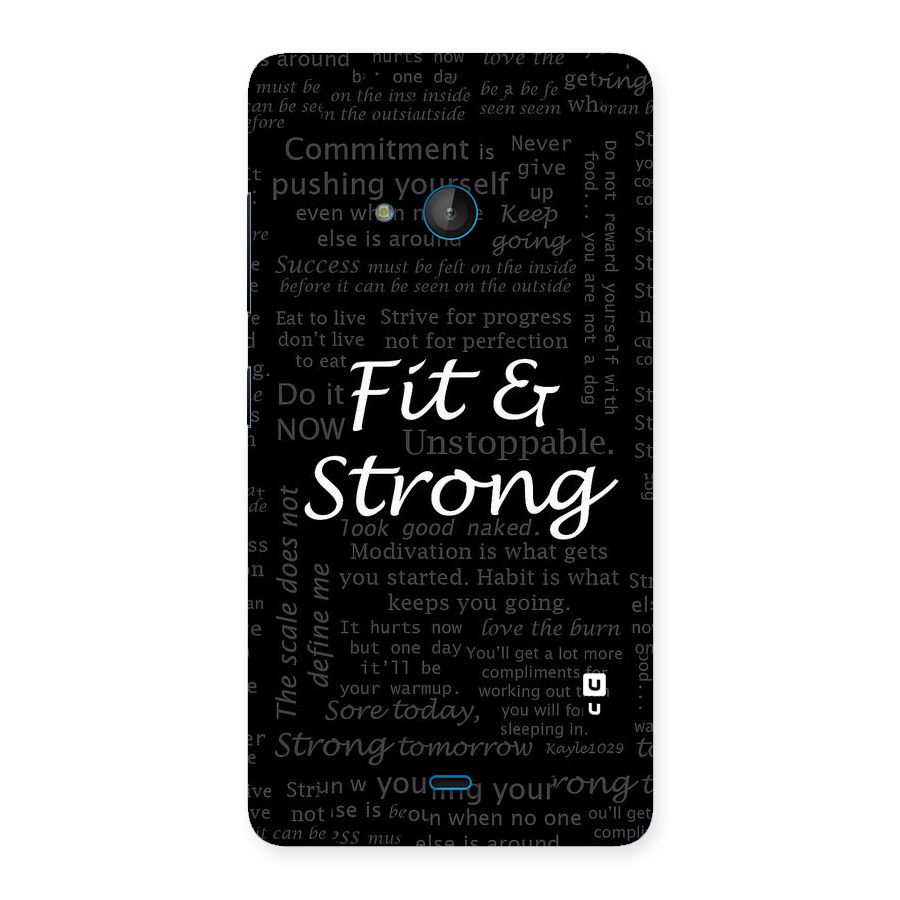 Fit And Strong Back Case for Lumia 540
