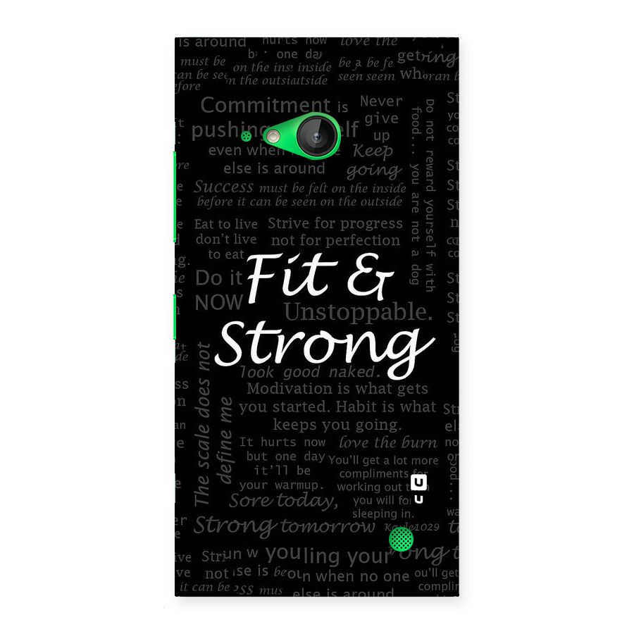 Fit And Strong Back Case for Lumia 730